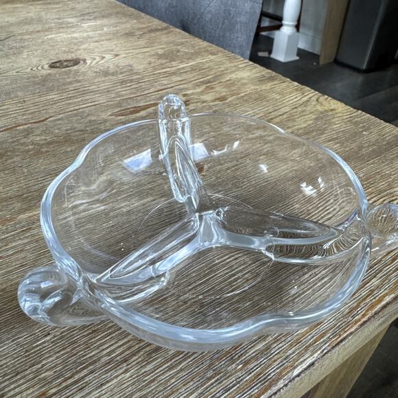 Vintage 3-Part Candy Dish Canterbury (Heavy Pressed) by DUNCAN & MILLER. - Picture 1 of 6